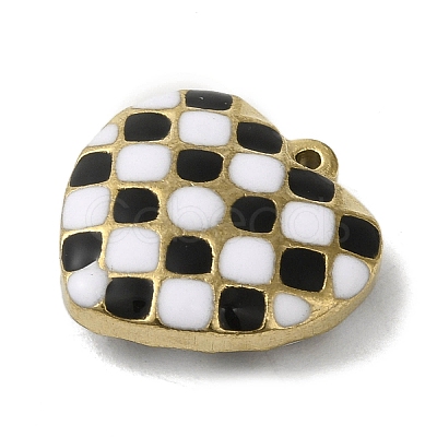 304 Stainless Steel Enamel Pendants X-STAS-E216-02G-01-1