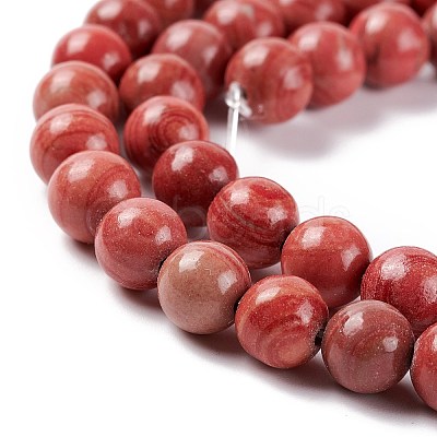 Natural Silver Line Jasper Beads Strands G-P451-02B-A-1