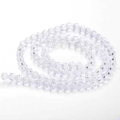 Transparent Glass Bead Strands X-GLAA-G013-10mm-72-1
