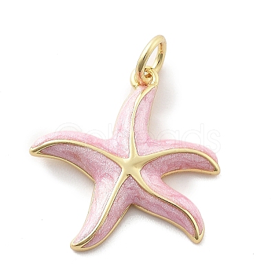 Brass Enamel Pendants X-KK-Q029-04G-01-1