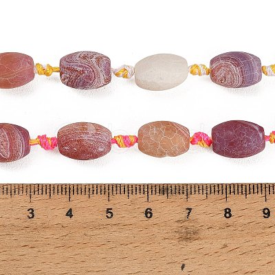 Dyed & Heated Natural Weathered Agate Beads Strands GG-CBAB9C6-E01-02-1