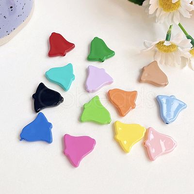 Opaque Acrylic Beads OACR-E025-09-1