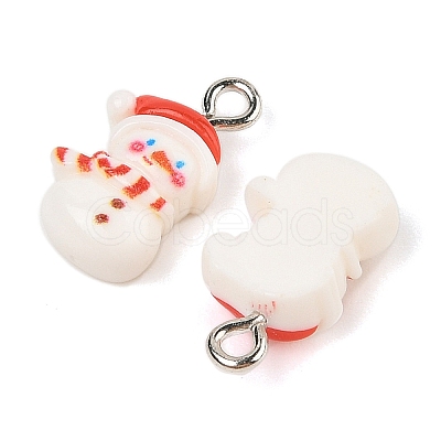 Christmas Theme Opaque Resin Pendants RESI-S08-02K-1