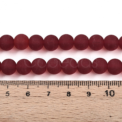 Transparent Glass Beads Strands GLAA-T032-T8mm-MD20-1