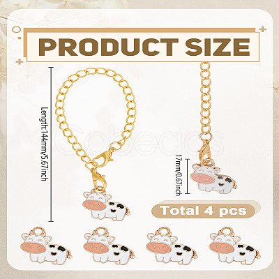 4Pcs Alloy Enamel Wine Glass Charms HJEW-LP00034-1