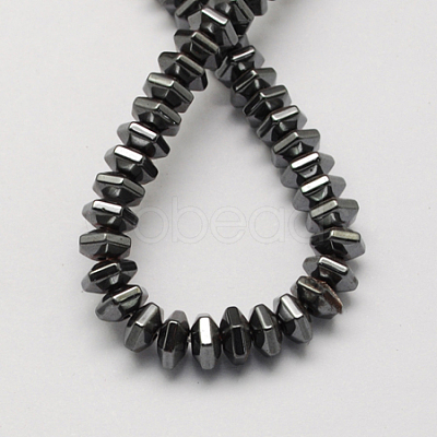 Non-magnetic Synthetic Hematite Beads Strands G-Q906-7mm-1