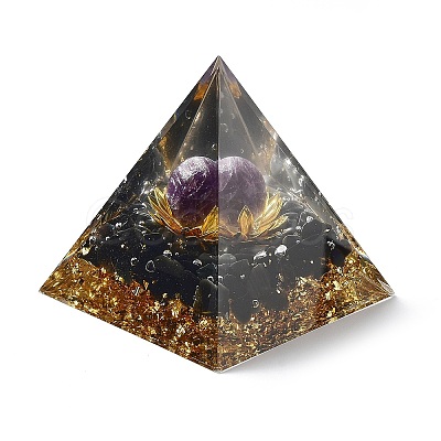 Orgonite Pyramid Resin Energy Generators DJEW-D013-02C-1