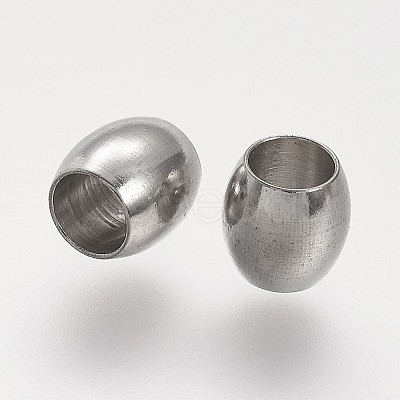 Tarnish Resistant 304 Stainless Steel European Beads LS-STAS-P104-07P-1