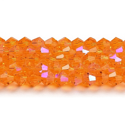 Transparent Electroplate Glass Beads Strands EGLA-A039-T3mm-L23-1