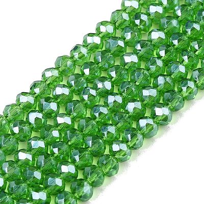 Electroplate Glass Beads Strands EGLA-A044-T2mm-A11-1