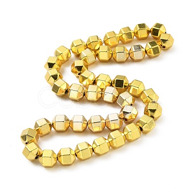 Electroplated Non-magnetic Synthetic Hematite Beads Strands G-G849-01G-1