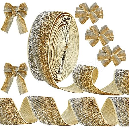 Sparkle Nylon Ribbon SRIB-WH0011-044-1