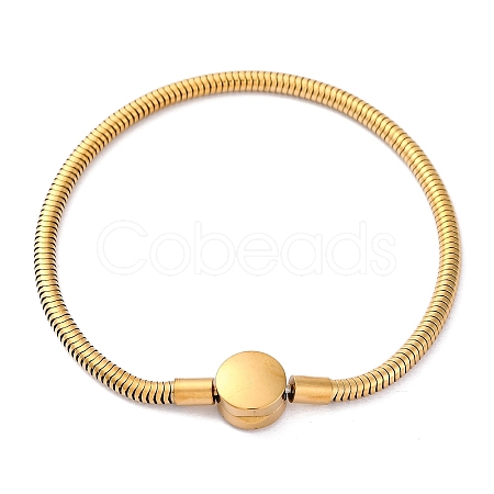 304 Stainless Steel Snake Chain Bracelets for Women BJEW-R010-01G-02-1