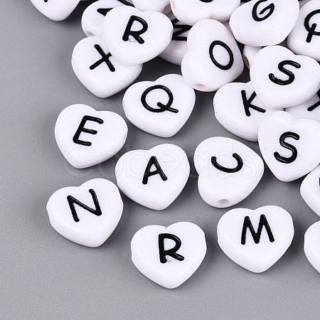 Opaque Acrylic Enamel Beads SACR-Q001-16A-C01-1