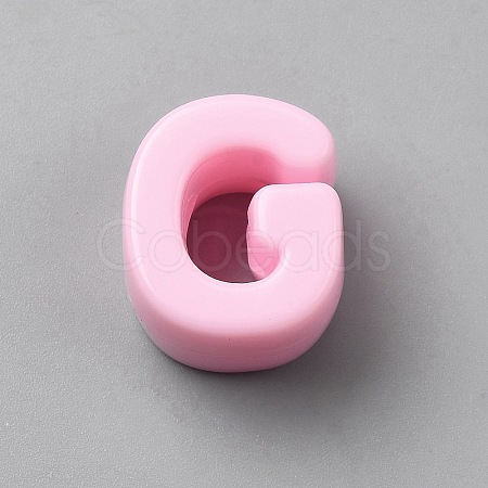 Acrylic European Beads OACR-WH0050-09G-1