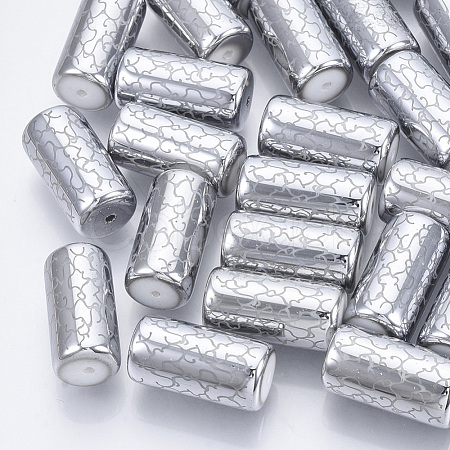 Electroplate Glass Beads EGLA-N003-03F-1