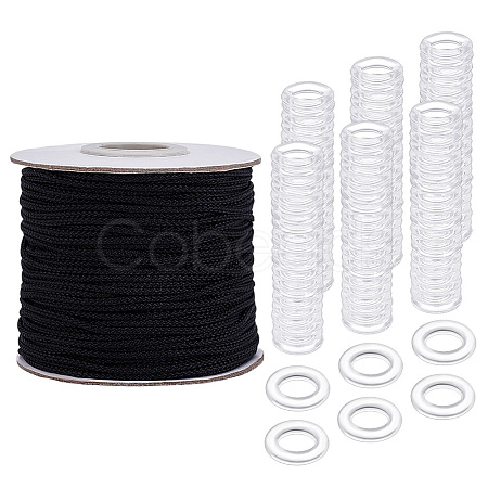 1 Roll Nylon Braided Cord DIY-PH0030-89-1