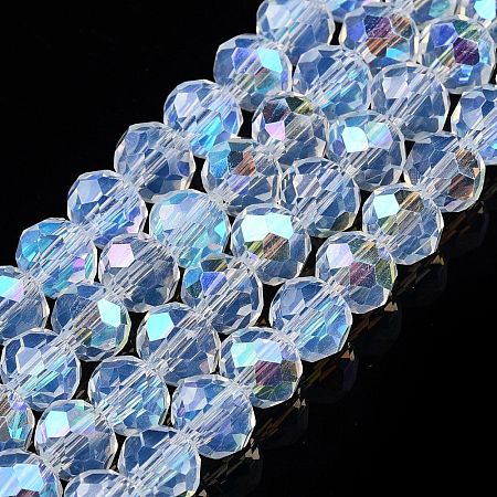 Electroplate Glass Beads Strands EGLA-A044-J6mm-L06-1