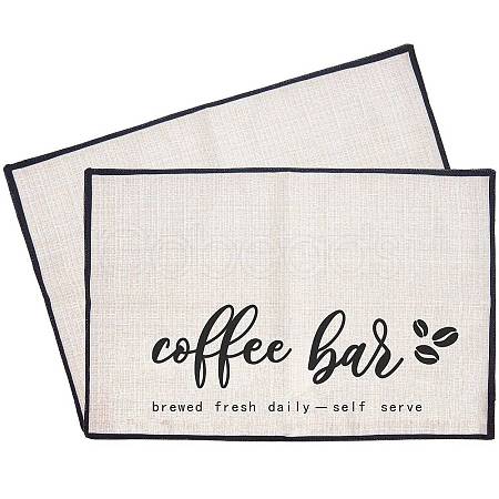 Coffee Theme Diablement Fort Cup Mats AJEW-WH0201-001-1