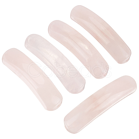 5Pcs Natural Rose Quartz Connector Charms G-BC0001-56B-1