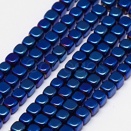 Electroplate Non-magnetic Synthetic Hematite Beads Strands G-J172-2x2mm-01-1