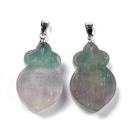 Natural Fluorite Pendants G-A203-02F-P-1
