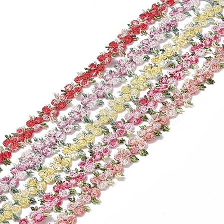 Flower Polyester Trim Ribbon OCOR-XCP0001-41-1