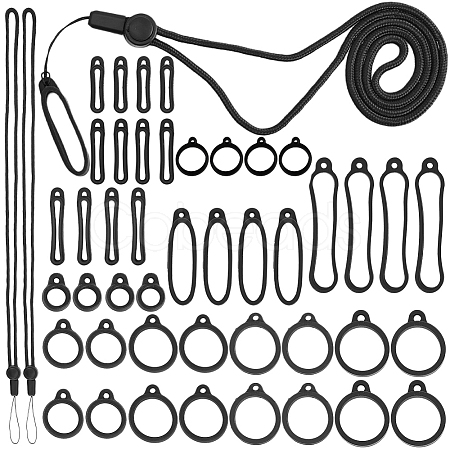 DIY Electronic Stylus & Lighter Silicone Holder Neck Lanyard Making Kit FIND-CP0002-43-1