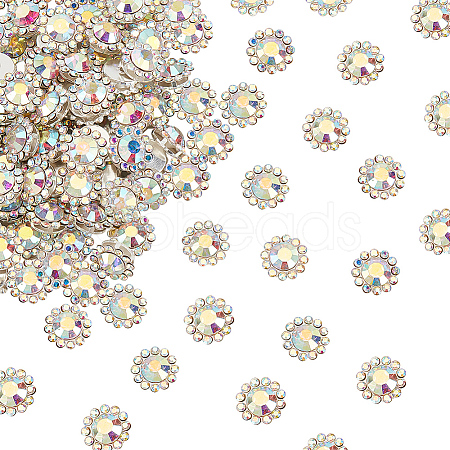 Glass Rhinestone Cabochons FIND-OC0002-33B-1