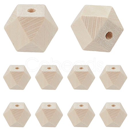 36Pcs Wood Beads WOOD-SP0001-51B-1