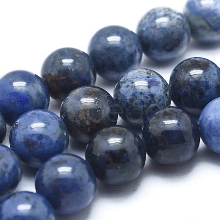 Natural Dumortierite Quartz Bead Strands G-I224-01-6mm-1