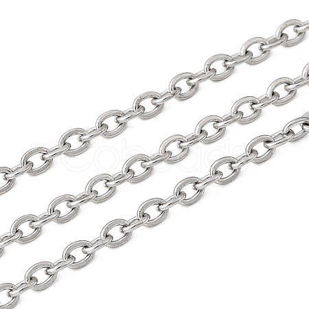 Tarnish Resistant 304 Stainless Steel Cable Chains X-CHS-Q001-15-100m-1