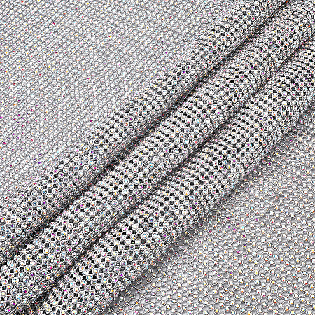 Aluminum Rhinestone Mesh Beaded Trim DIY-WH0750-412C-1