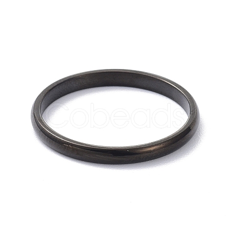 2mm Polished Plain Dome Finger Ring for Girl Women RJEW-C012-05C-EB-1