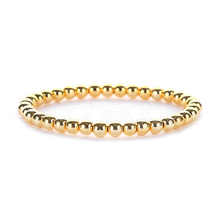 Synthetic Non-magnetic Hematite Beaded Stretch Bracelets for Men Women LS-YP2747-4-1