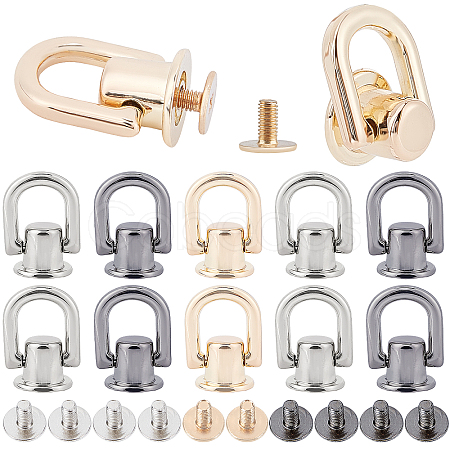 12 Sets 3 Colors Alloy Ball Studs Rivets FIND-GF0001-39-1