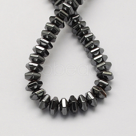 Non-magnetic Synthetic Hematite Beads Strands G-Q906-7mm-1