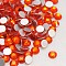 Glass Flat Back Rhinestone, Grade A, Back Plated, Faceted, Half Round, Hyacinth, 4.6~4.8mm, about 1440pcs/bag