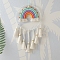 Rainbow Cotton Tassel Tapestry, Home Decotations, Wall Decoration, Pale Green, 470x250mm