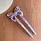 Cellulose Acetate Hair Forks, Hairpin Hair Accessory, Butterfly, Lilac, 120mm