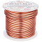 Round Aluminum Wire, Dark Salmon, 12 Gauge, 2mm, about 98.42 Feet(30m)/roll