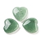 Heart Natural Green Aventurine Worry Stone, Anxiety Healing Thumb Stone, 19.5~20.5x20~20.5x5.8~6.8mm