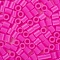 1 Box 5mm Melty Beads PE DIY Fuse Beads Refills for Kids, Tube, Fuchsia, 5x5mm, Hole: 3mm, about 500pcs/box