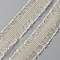 10 Yards Nylon Pleated Elastic Lace Ribbon, Wave Edge Lace Trim, Clothes Accessories, Flat, Beige, 1-1/4 inch(31mm)