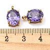 304 Stainless Steel Charms Micro Pave Cubic Zirconia STAS-L022-160G-3