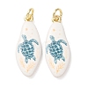 Printed Brass Pendants KK-CBA3895-02B-G-1
