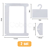 Transparent Acrylic Mini Photocard Hanger Rack ODIS-WH0002-47-2