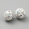 Handmade Polymer Clay Rhinestone Beads CLAY-WH0011-08L-2