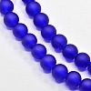 Baking Paint Transparent Glass Bead Strands X-GLAA-S031-4mm-09-3