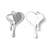 Non-Tarnish 304 Stainless Steel Pendant Cabochon Settings STAS-C066-26P-1